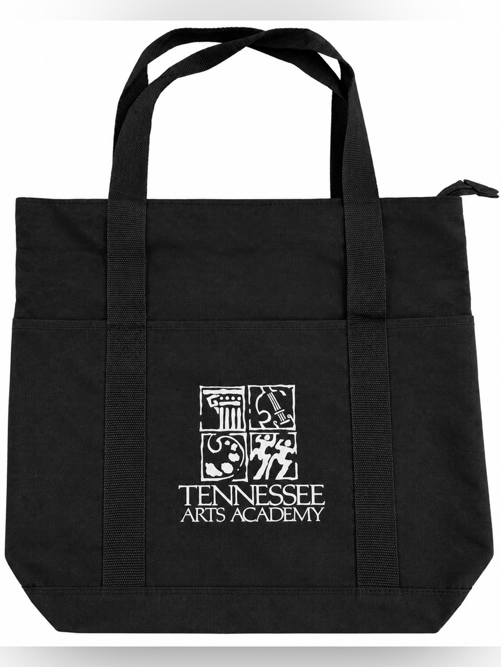 Tennessee Arts Academy Black Zip Top Teacher Art Tote Bag